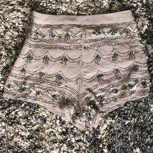 Forever21 high waisted beaded shorts